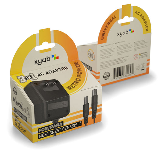 Power Adapter for NES® / SNES®; Genesis® 1st Gen - NES – New