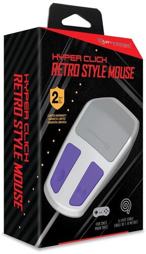 Hyper Click Retro Style Mouse - Super Nintendo