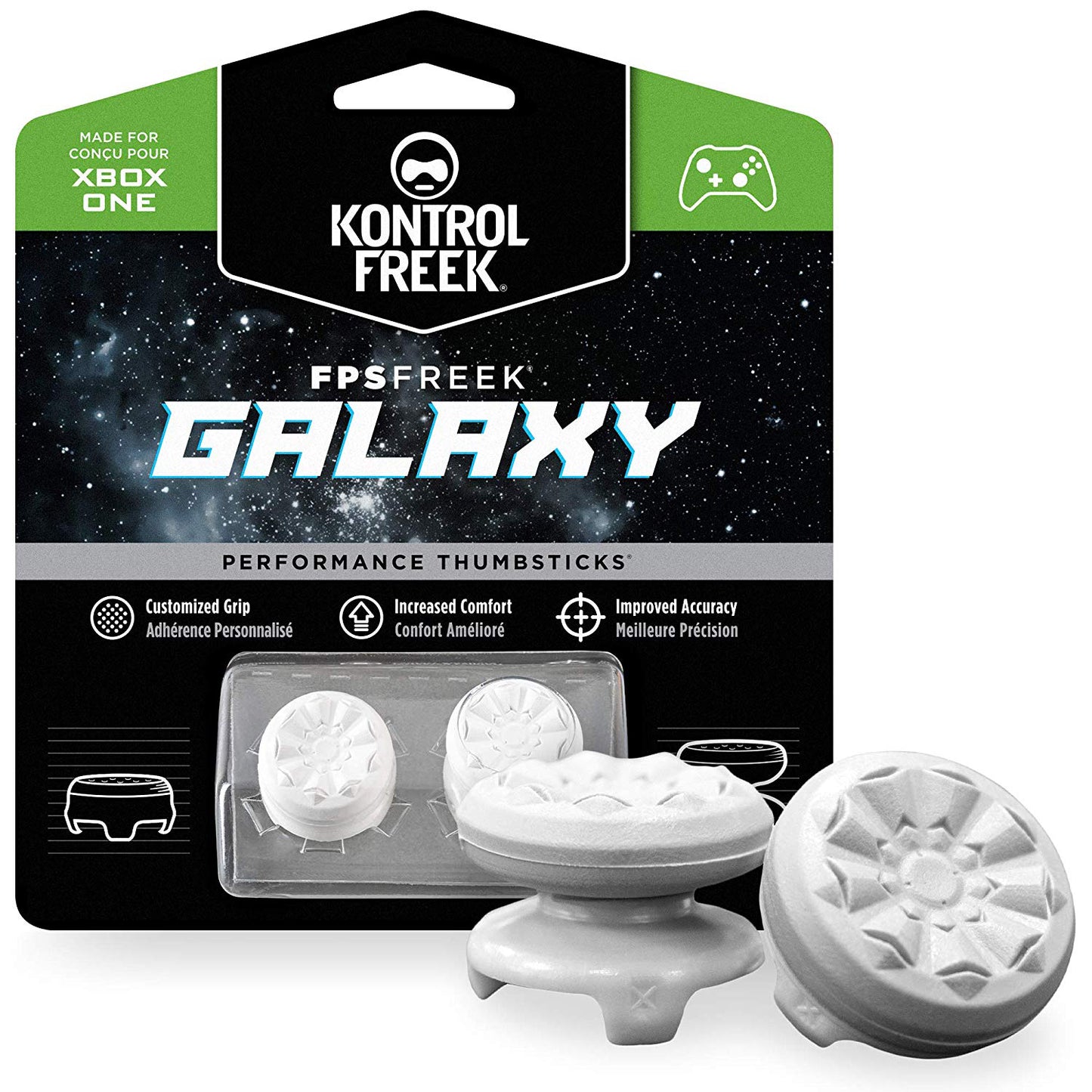 KontrolFreek FPS Freek Galaxy Performance Thumbstick for Xbox X|S / One - White - Xbox Series X