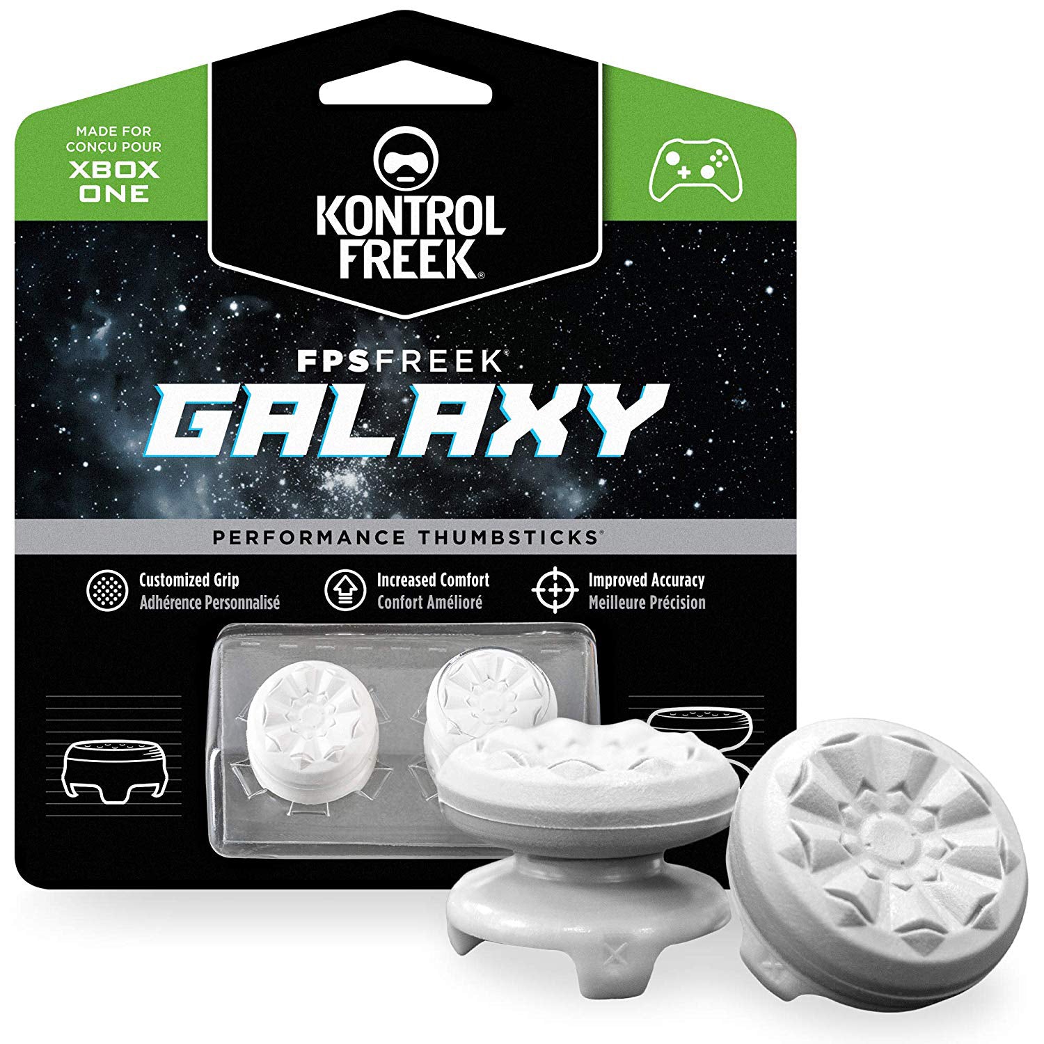KontrolFreek FPS Freek Galaxy Performance Thumbstick for Xbox X|S / One - White - Xbox Series X