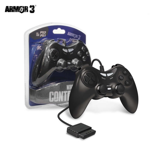 Armor3 Wired Game Controller (Black) - Playstation 2