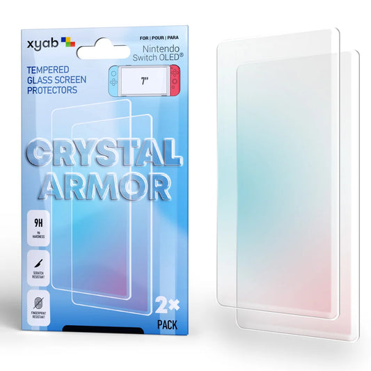 2 Pack Tempered Glass Screen Protector for Switch OLED - Nintendo Switch – New