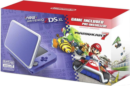 New Nintendo 2DS XL Purple + Silver [Mario Kart 7 Pre-installed] – Used