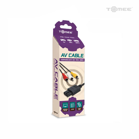AV Cable for GameCube®/ N64®/ Super NES® - Tomee - GameCube – New