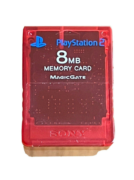 8MB Memory Card [Red] - Playstation 2 – Used