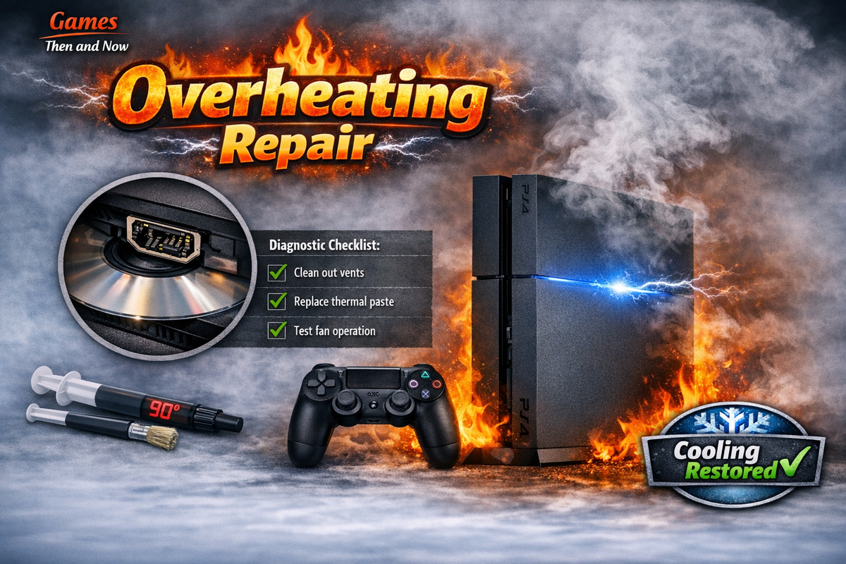 PlayStation 4 – Overheating / Fan / Thermal Repair (Mail‑In Repair)